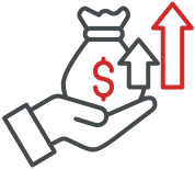 Revenue growth icon