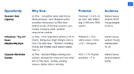 Screenshot of Prioritised Opportunities dashboard.